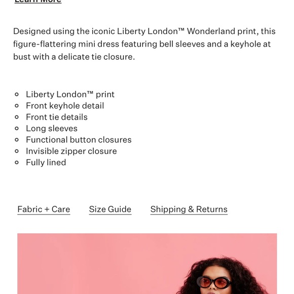 For love and lemons JUNE BELL SLEEVE MINI DRESS - Picture 6 of 8